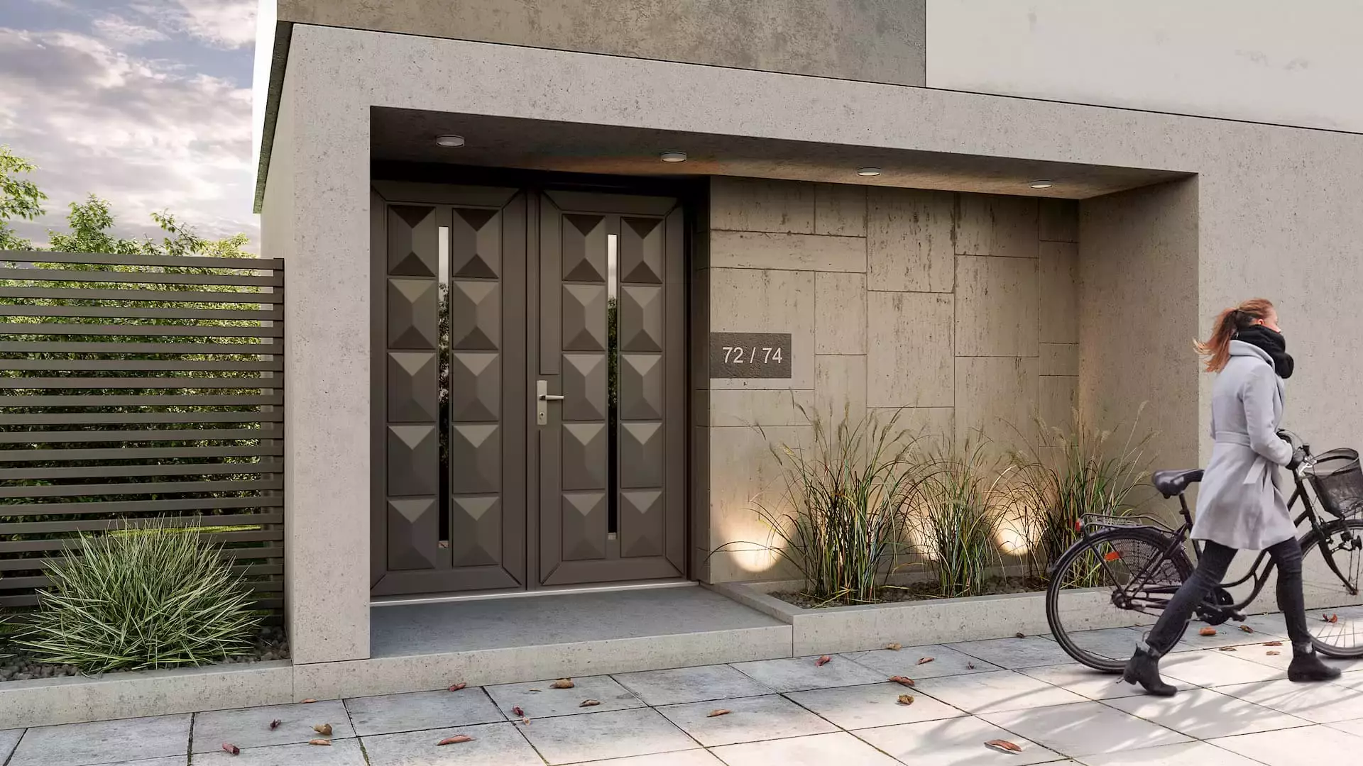 Drzwi zewnętrzne podwójne