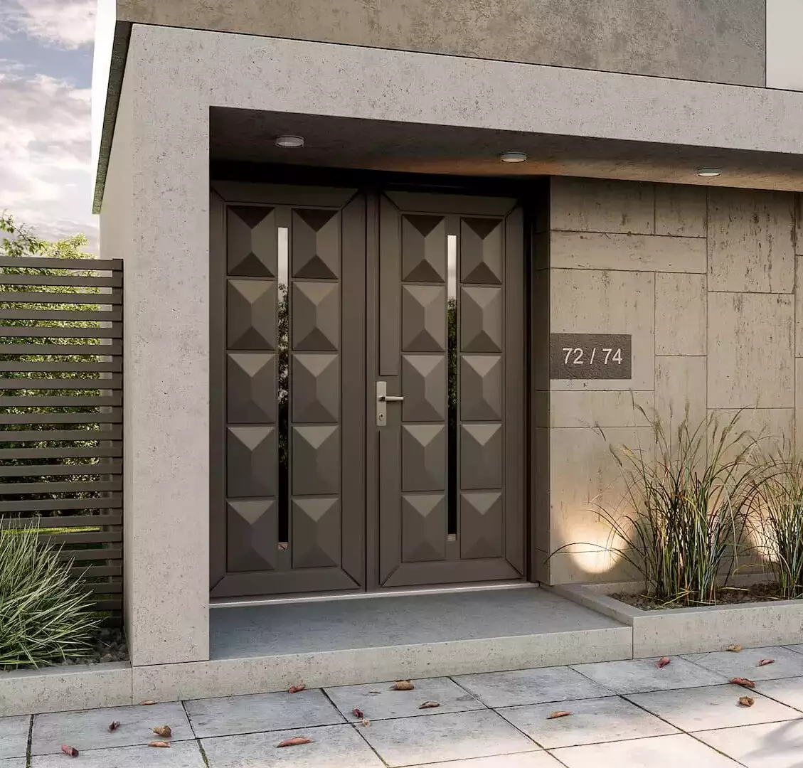 Drzwi zewnętrzne dwuskrzydłowe