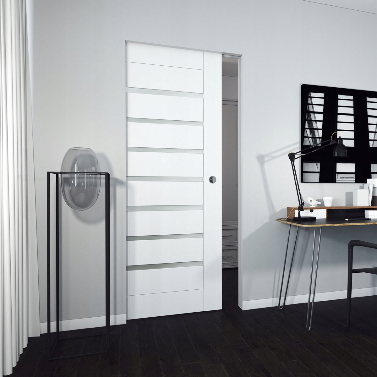 Drzwi przesuwne chowane w ścianę