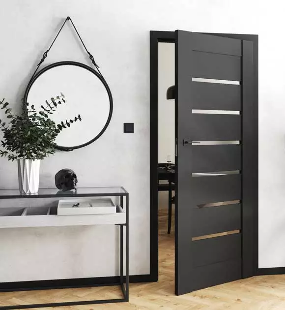 Drzwi wewnętrzne czarne