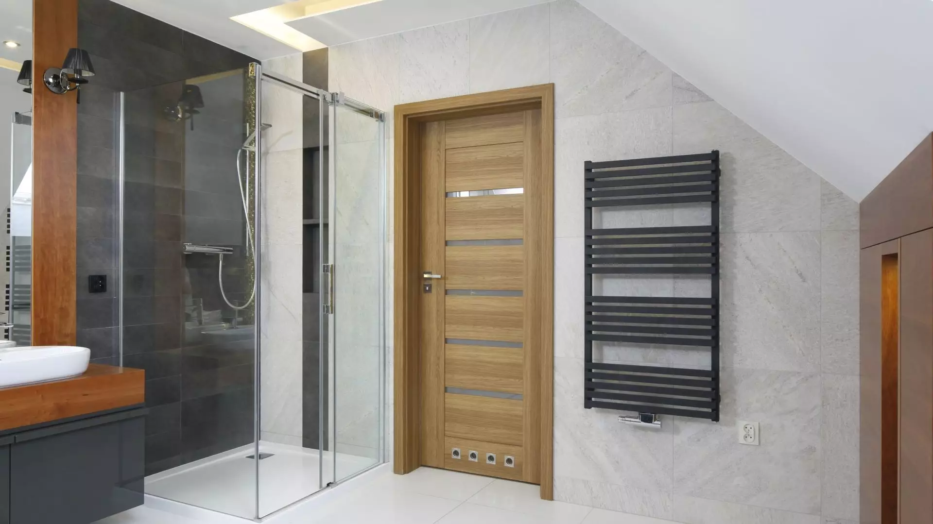 Drzwi wewnętrzne łazienkowe