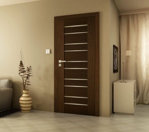 Drzwi wewnętrze brązowe