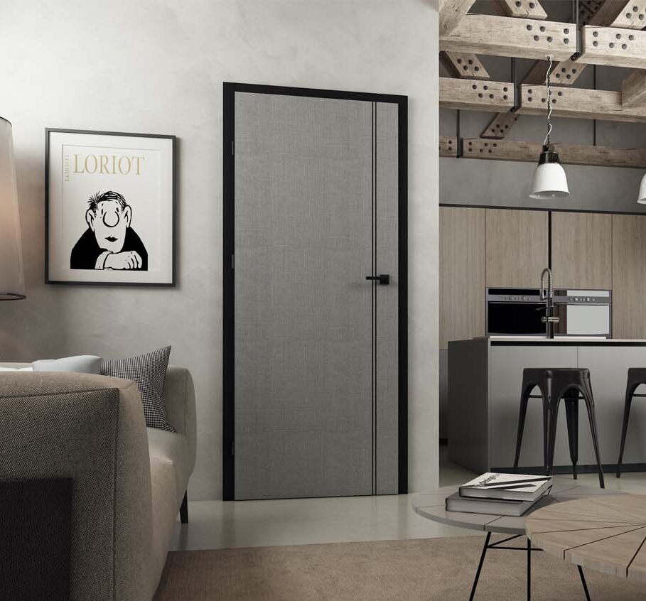 Drzwi wewnętrzne szare