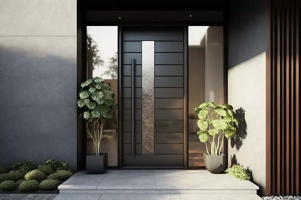 Drzwi zewnętrzne z naświetlem