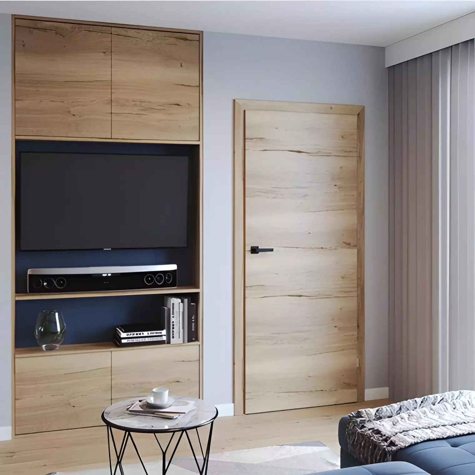 Drzwi wewnętrzne sosnowe