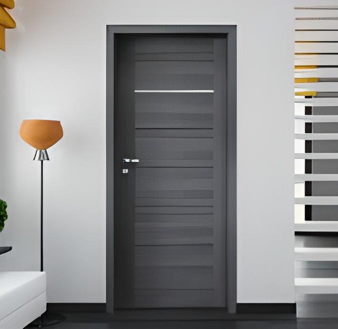 Drzwi wewnętrzne grafitowe